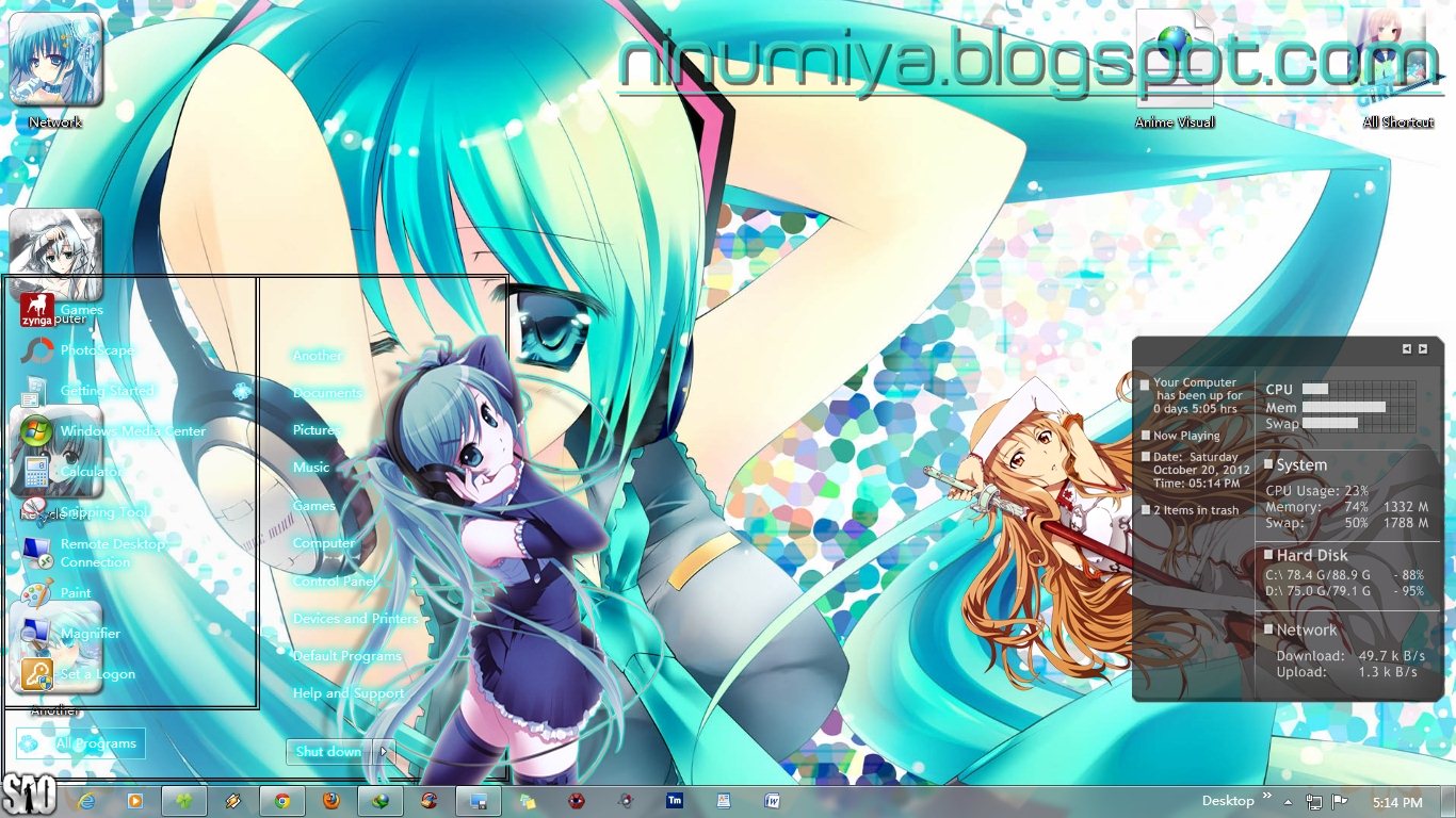 Download Theme Anime Windows 7